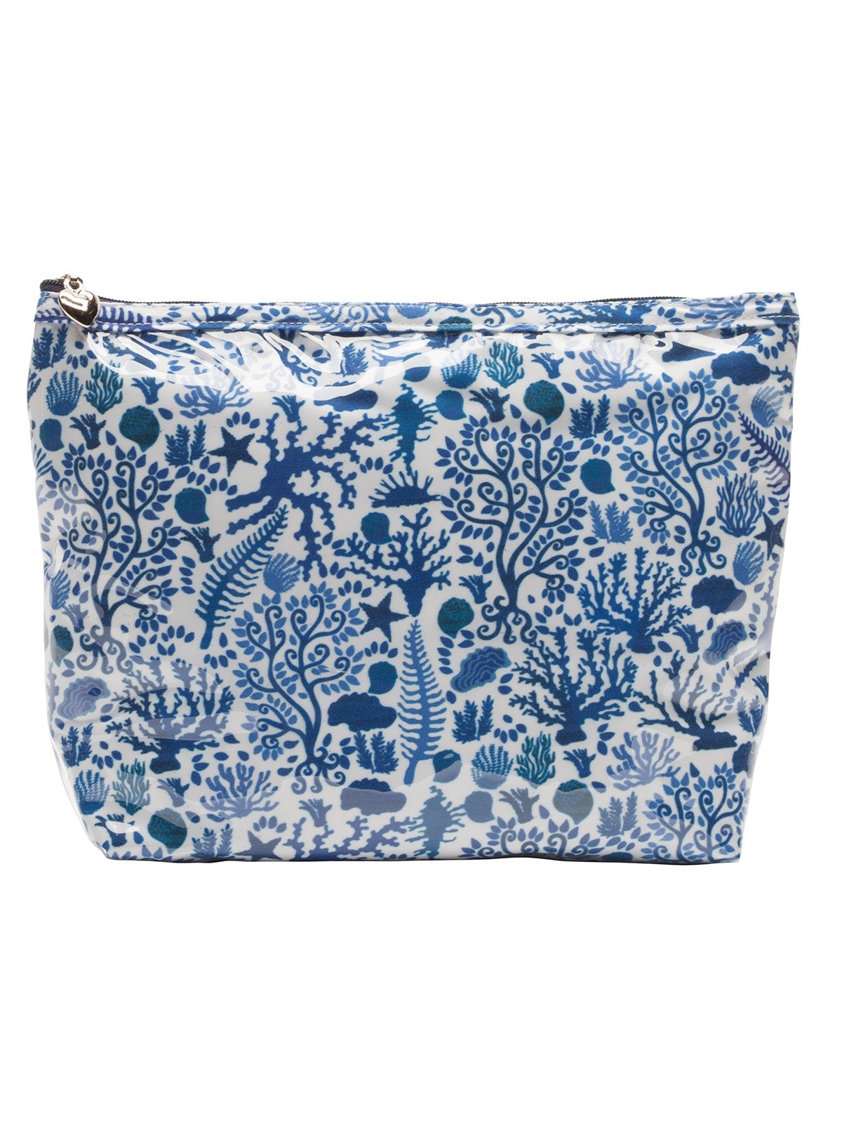 Cosmetic Bag (Medium), Gerbera (Aqua)