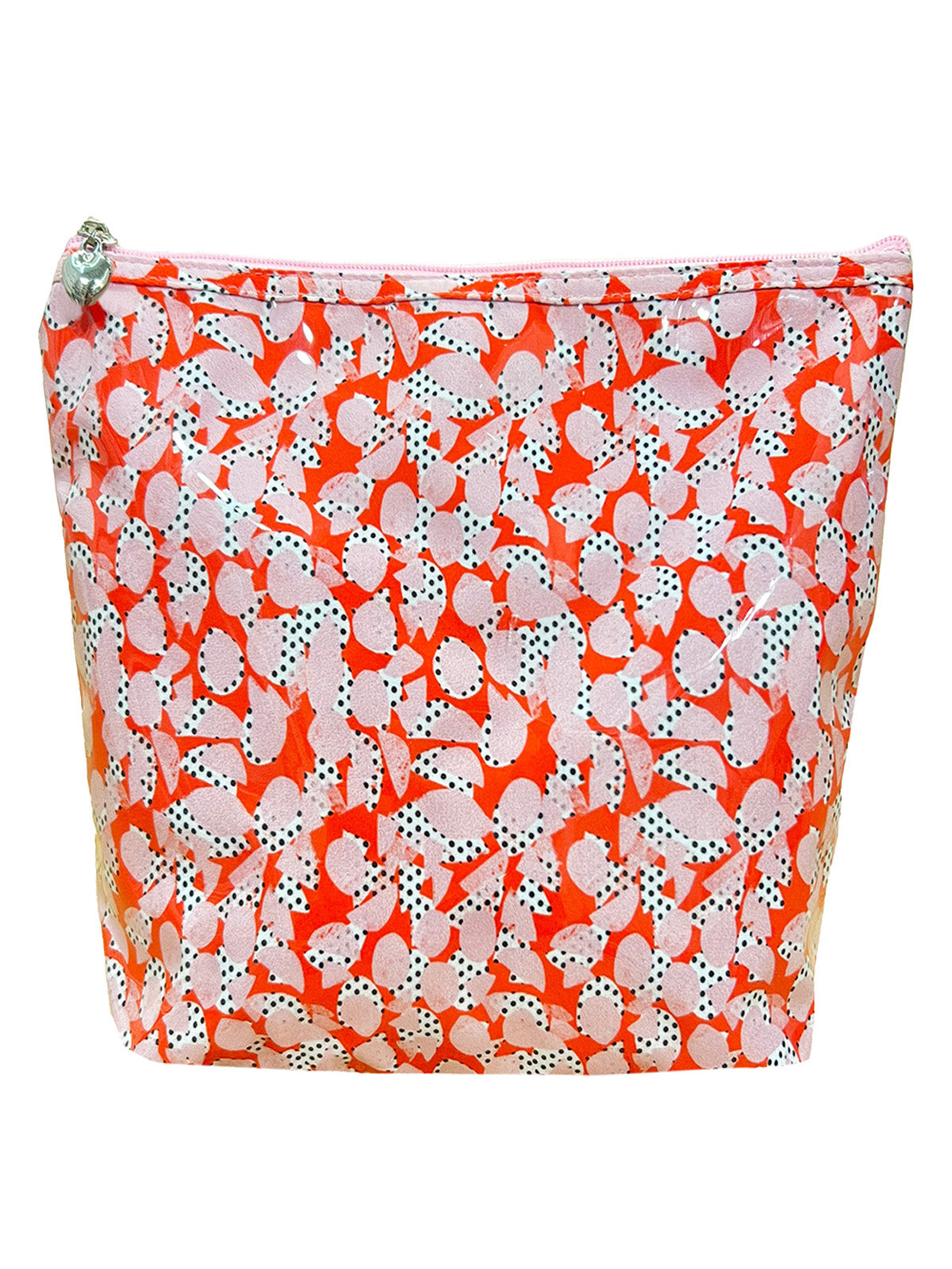 Cosmetic Bag (Large), Pebble Polka Dot