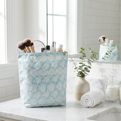 Cosmetic Bag (Large), Cotton/Waterproof PVC