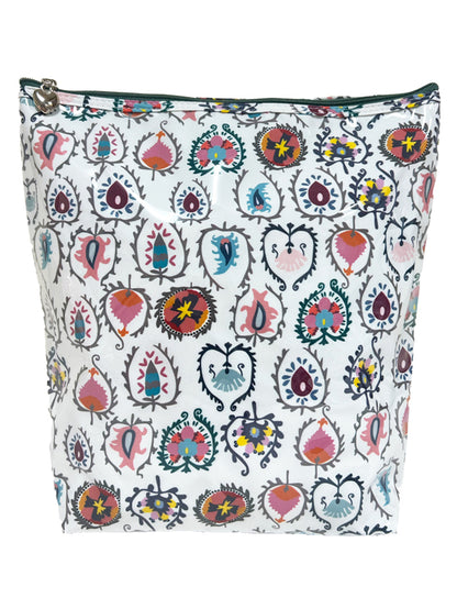 Cosmetic Bag (Large), Cotton/Waterproof PVC