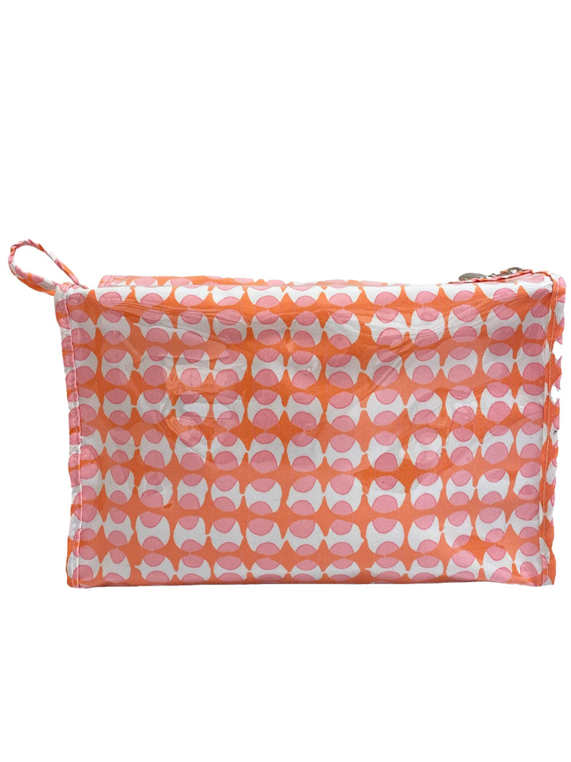 Box Cosmetic Bag, Cotton/Waterproof PVC