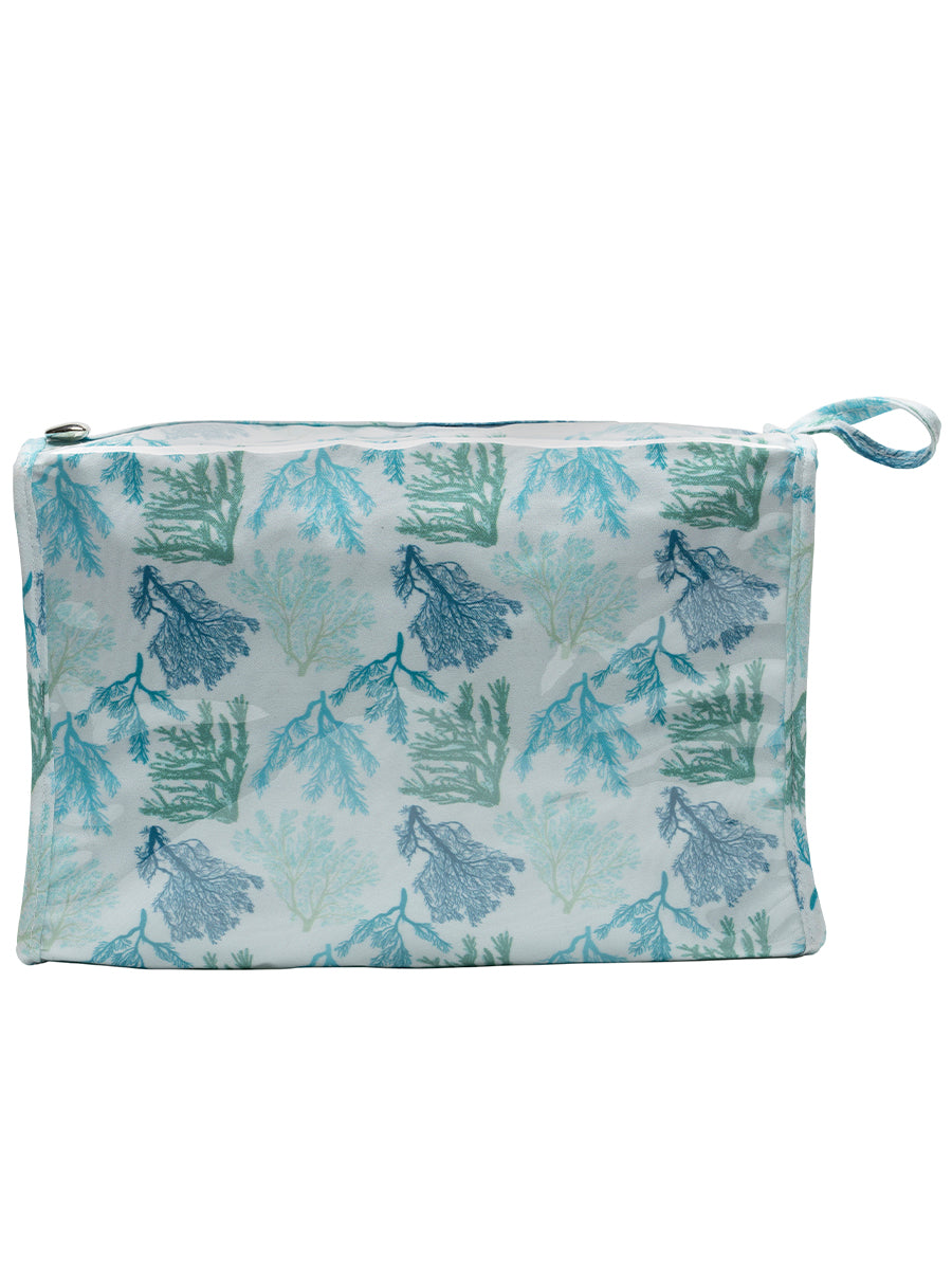 Box Cosmetic Bag, Cotton/Waterproof PVC