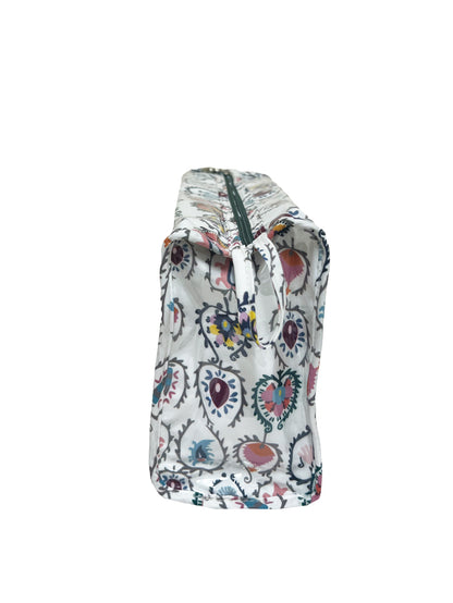 Box Cosmetic Bag, Cotton/Waterproof PVC
