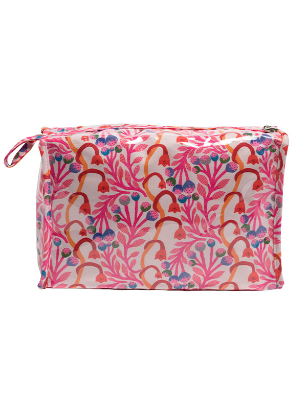 Box Cosmetic Bag, Cotton/Waterproof PVC