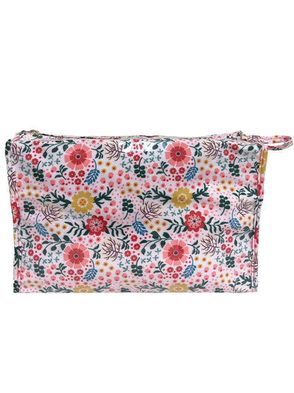 Box Cosmetic Bag, Cotton/Waterproof PVC