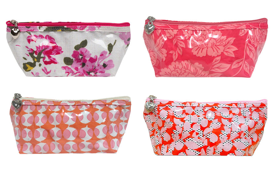Cosmetic Bag - Cotton/Waterproof PVC (X/Small)