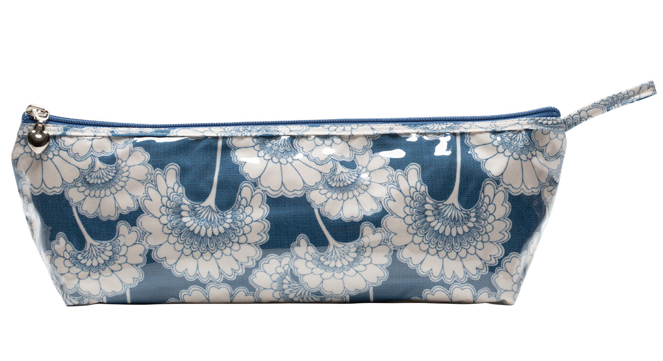 Brush Bag (Long), Blue Fans