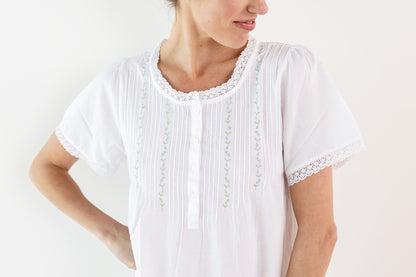 Lynn White Cotton Nightgown