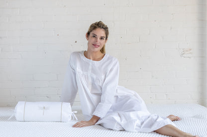 Catherine White Cotton Nightgown