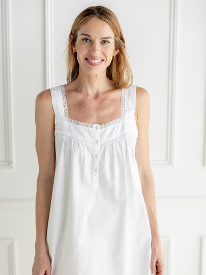 Simone Cotton Sateen Nightgown