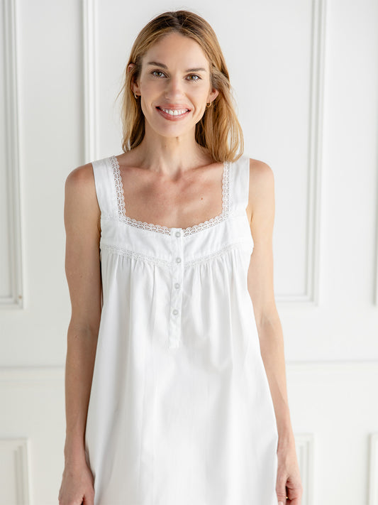 Simone Cotton Sateen Nightgown