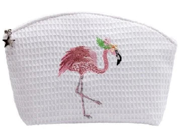 Cosmetic Bag (Medium), Embroidered Coastal