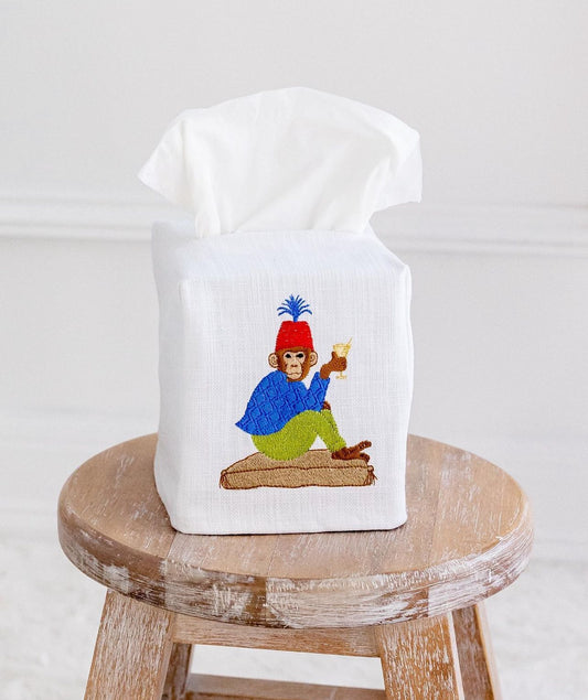Tissue Box Cover, Martini Monkey