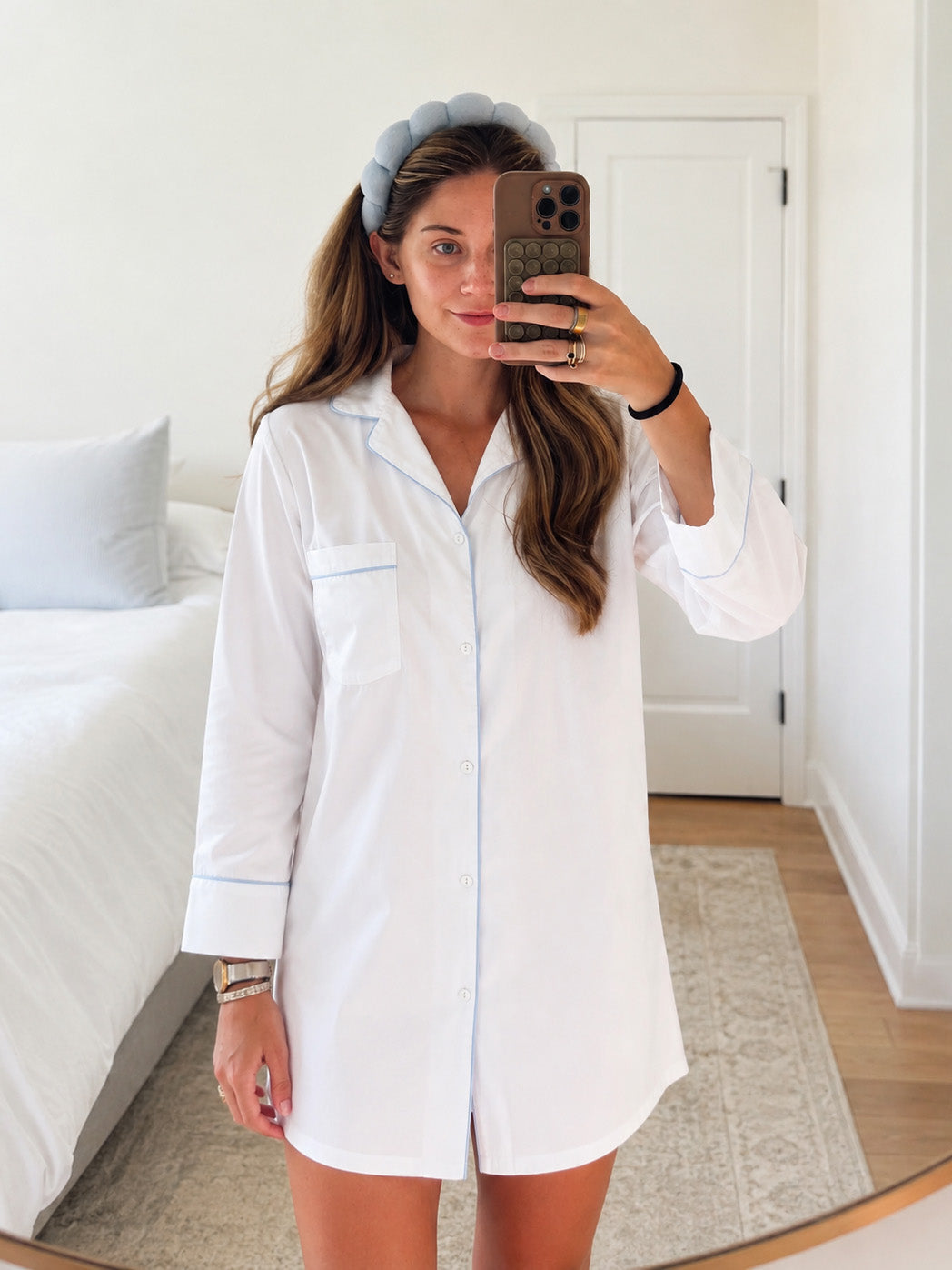 Marjorie White Cotton Nightshirt
