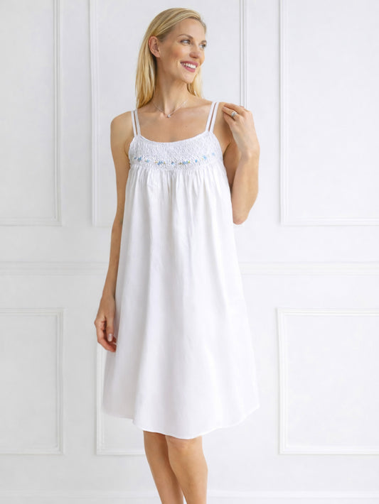 Grace White Cotton Nightgown