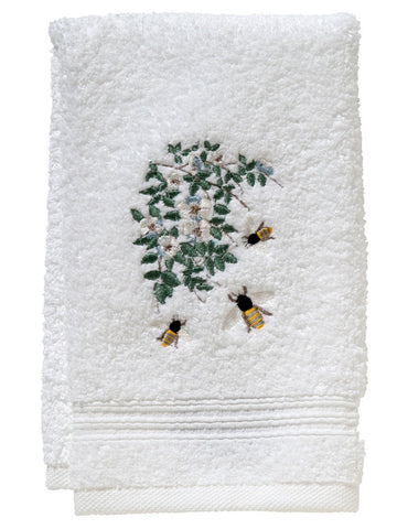Guest Towel, Terry, Embroidered Bees