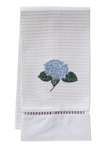 Guest Towel, Ladder Lace, Embroidered Botanical