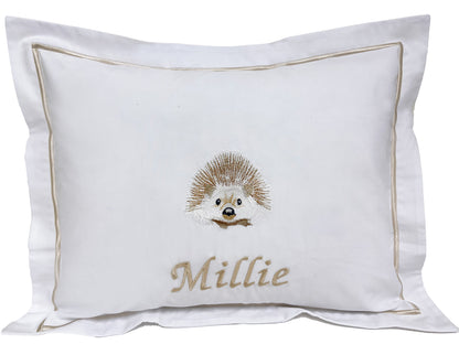 Baby Boudoir Pillow Cover, Hedgehog (Beige)