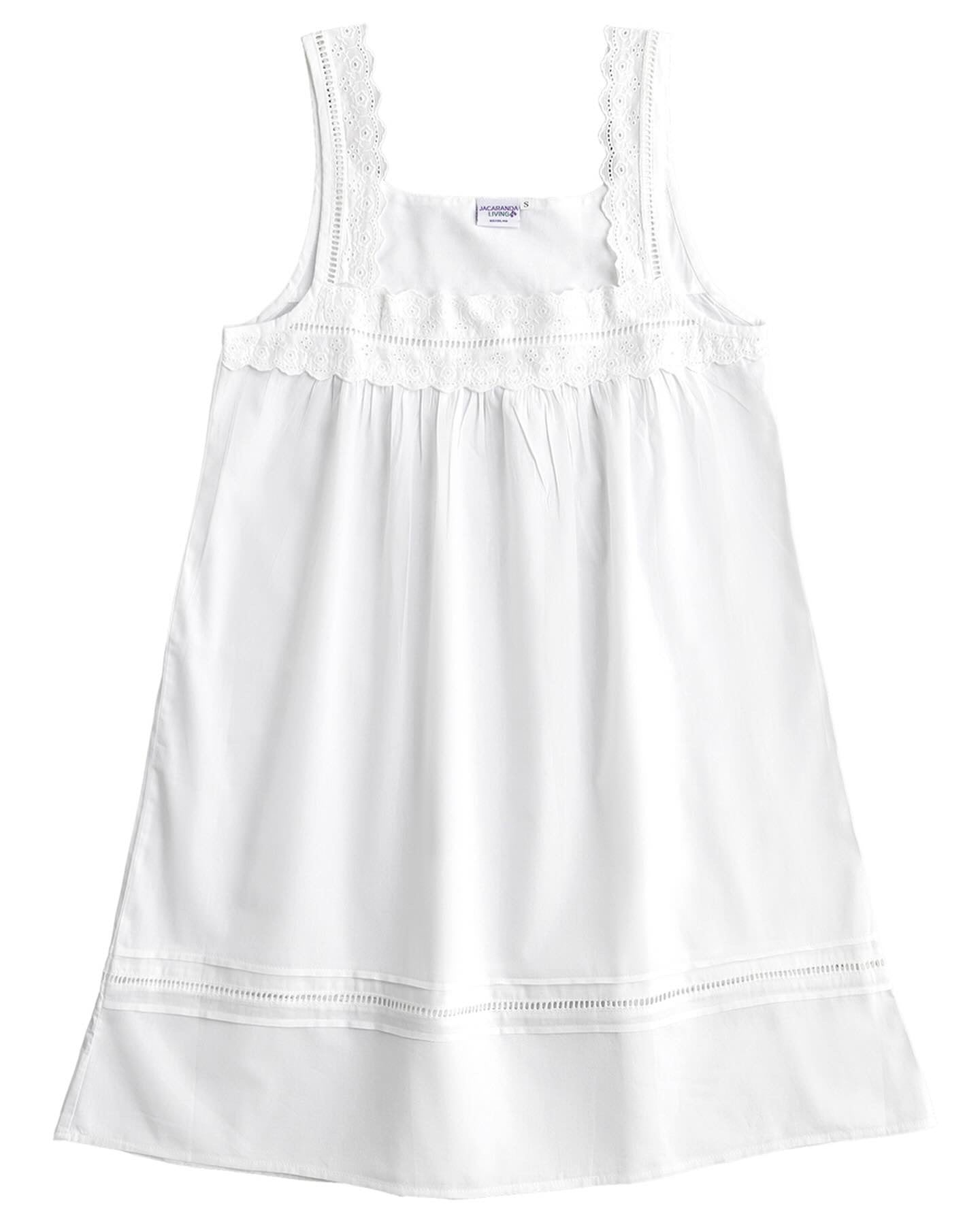 Maeve White Cotton Nightgown