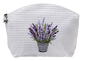 Cosmetic Bag (Medium), Embroidered Botanical