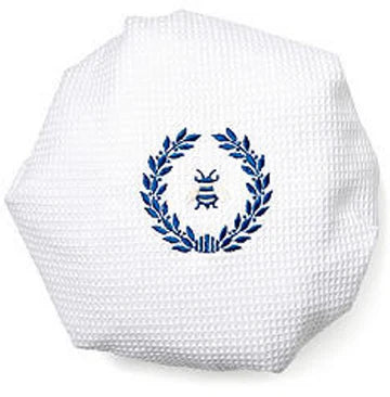 Shower Cap, Waffle Weave, Embroidered Nature