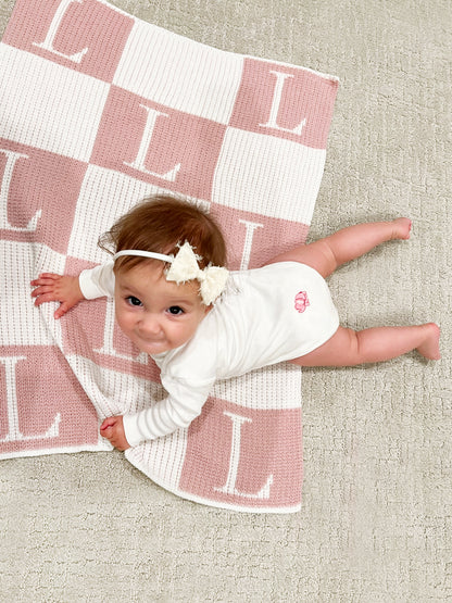 Onesie (Long Sleeve), Elephant & Baby (Pink)