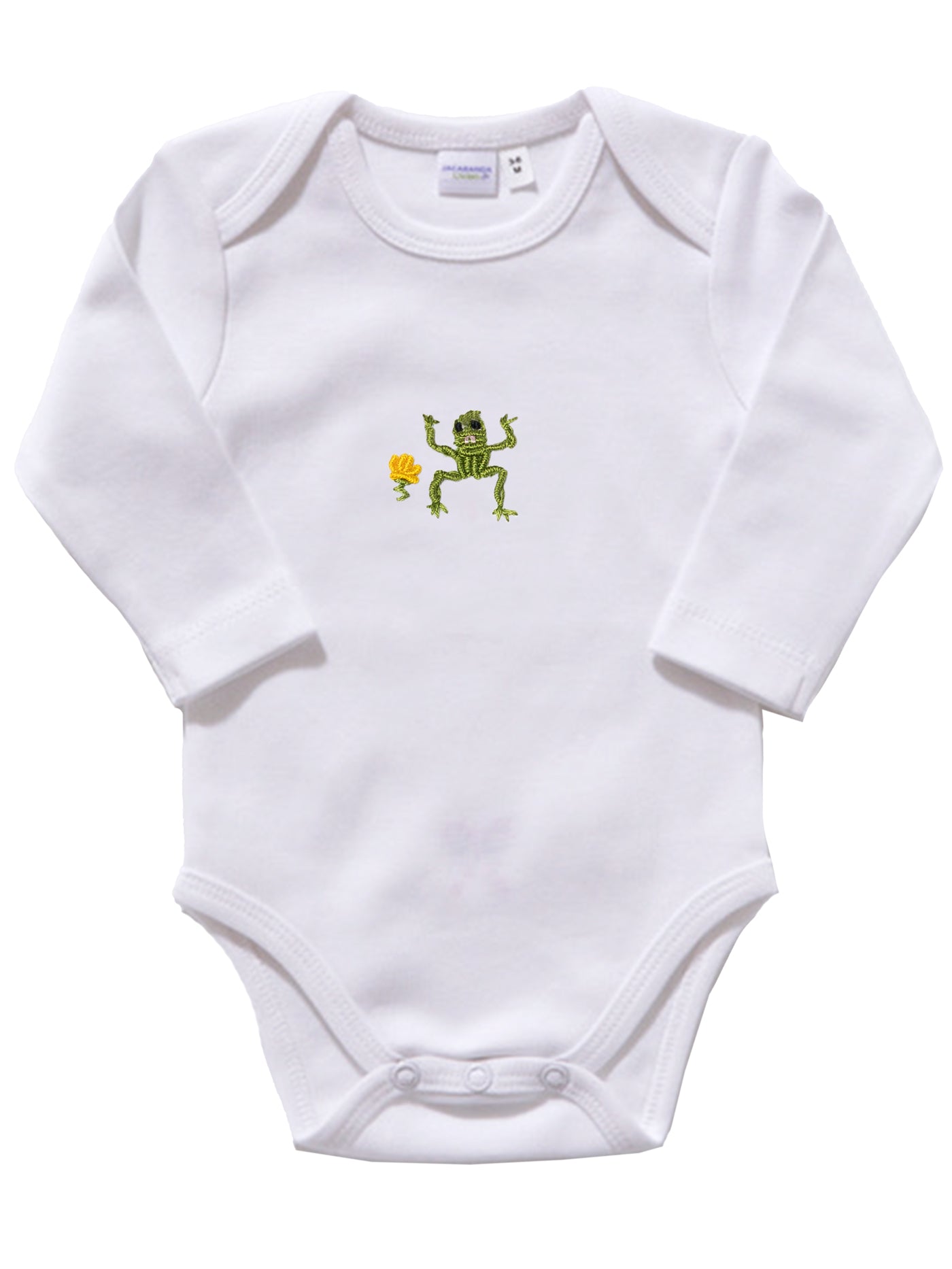 Onesie (Long Sleeve), Combed Cotton, Embroidered