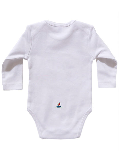 Onesie (Long Sleeve), Combed Cotton, Embroidered