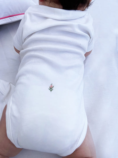 Onesie (Short Sleeve), Rosebuds & Butterfly (Pink)