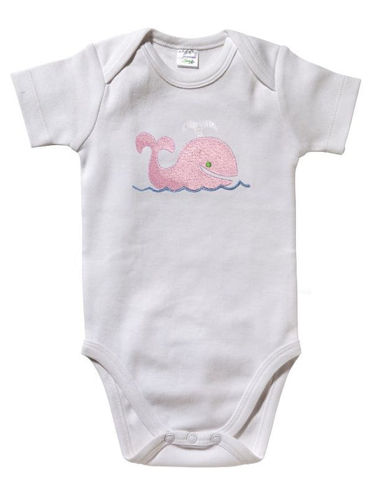 Onesie (Short Sleeve) - Combed Cotton, Embroidered