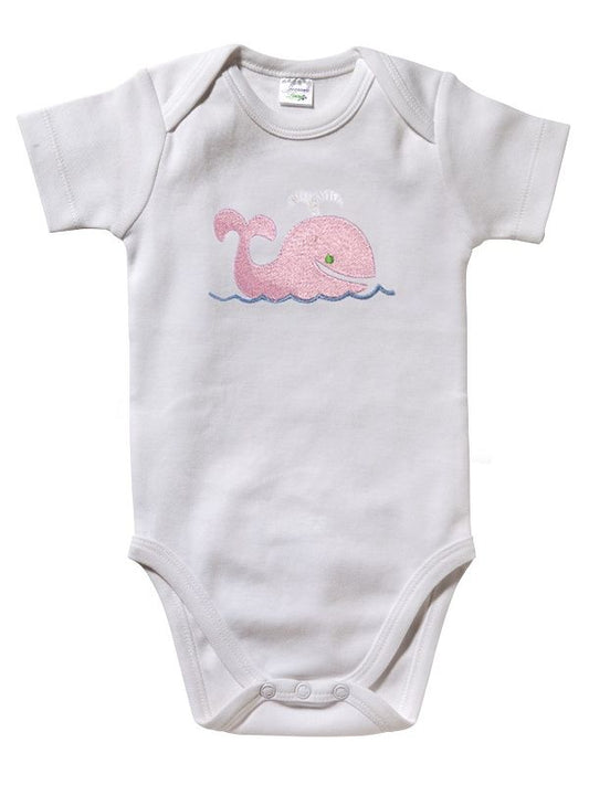 Onesie (Long Sleeve) - Combed Cotton, Embroidered