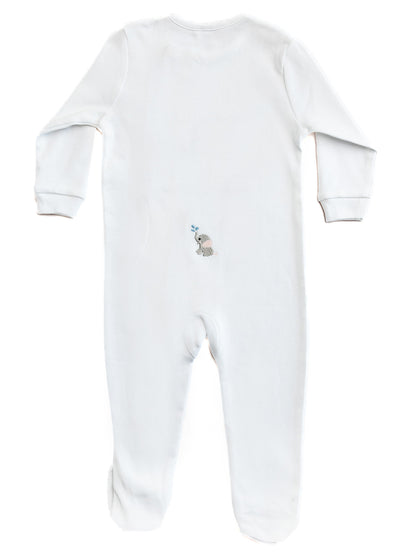 Baby Footie, Combed Cotton, Embroidered