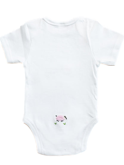 Onesie (Short Sleeve), Combed Cotton, Embroidered