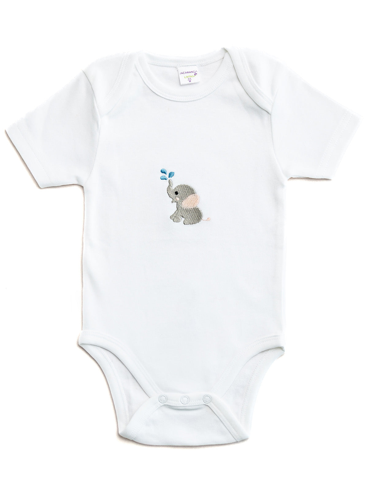 Onesie (Short Sleeve), Combed Cotton, Embroidered
