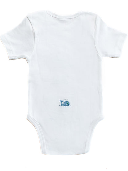 Onesie (Short Sleeve), Combed Cotton, Embroidered