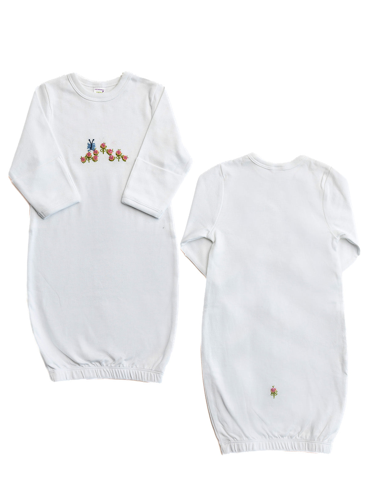 Baby Gown, Combed Cotton, Embroidered