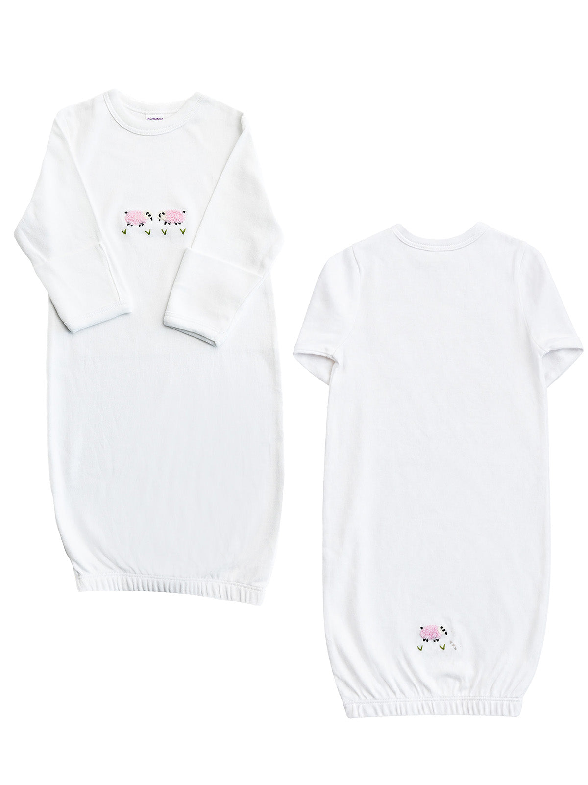 Baby Gown, Combed Cotton, Embroidered