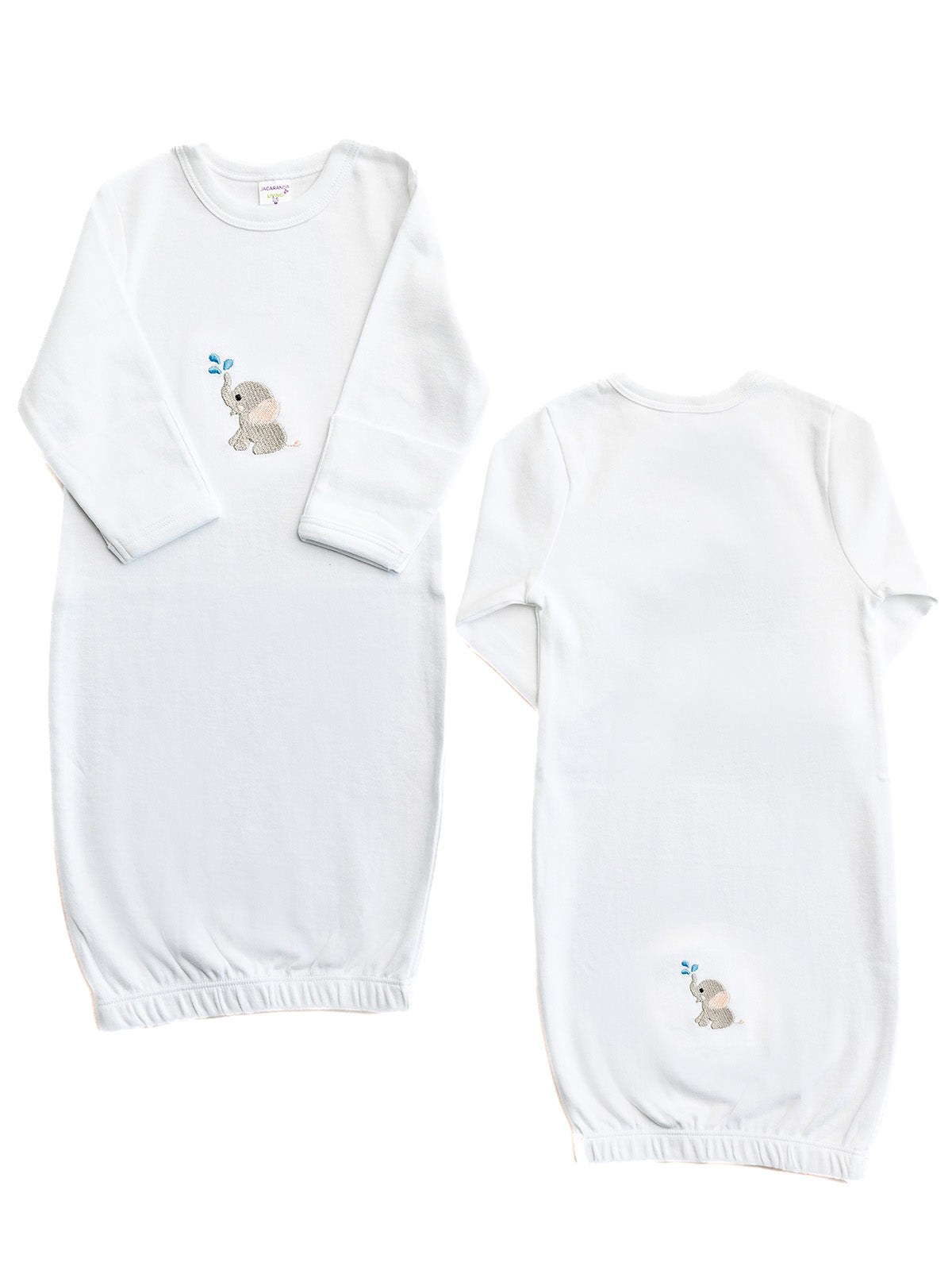 Baby Gown, Combed Cotton, Embroidered