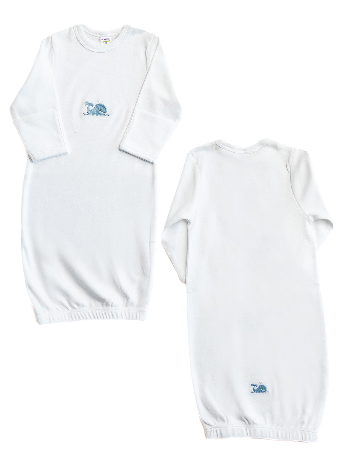Baby Gown, Combed Cotton, Embroidered