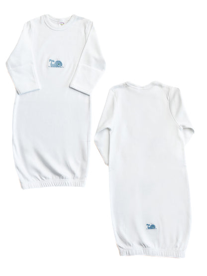 Baby Gown, Combed Cotton, Embroidered