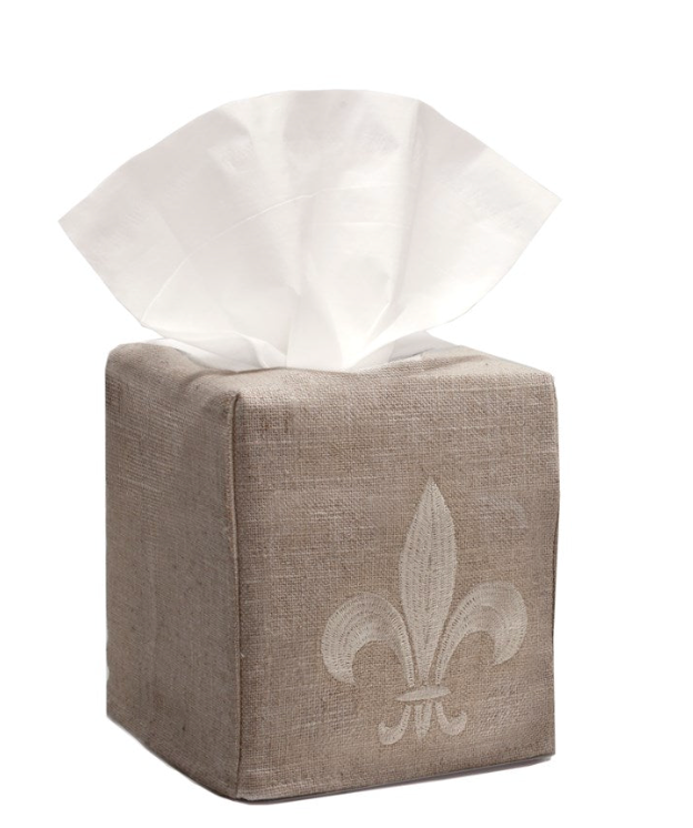 Tissue Box Cover, Natural Linen, Fall Designs