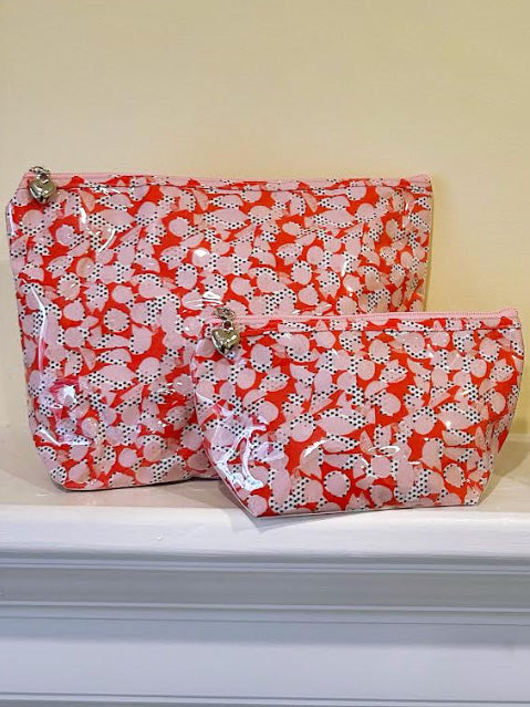 Cosmetic Bag (Medium), Pebble Polka Dot
