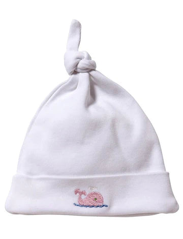 Knotted Hat - Combed Cotton (Embroidered)