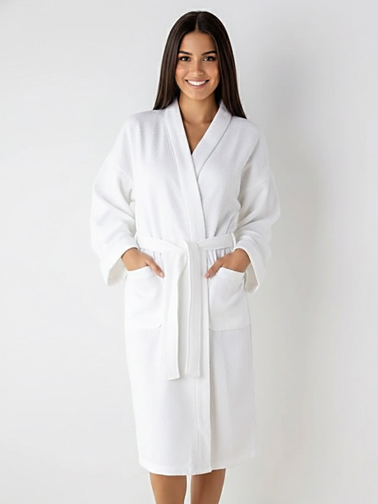 Bathrobe - White Willow Weave