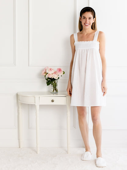 Annabelle White Cotton Nightgown