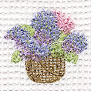 Boudoir Pillow Cover, Embroidered Botanical