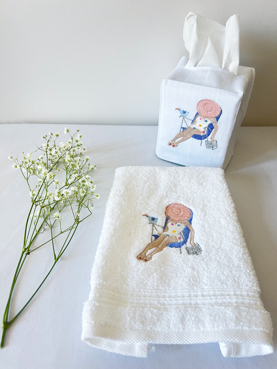 Tissue Box Cover, Siesta Lady
