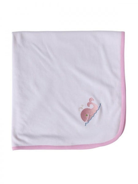 Baby Blanket, Whale (Pink)