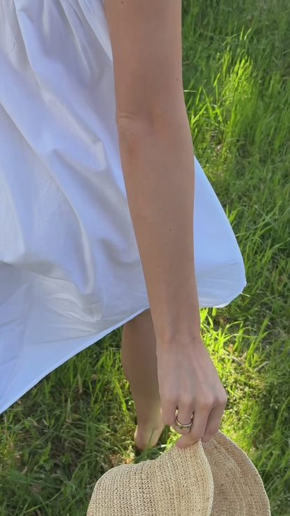 Joy White Cotton Nightgown