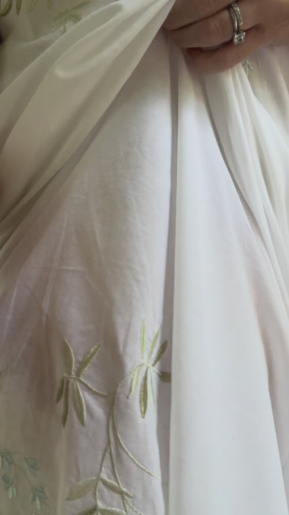 Jane White Cotton Nightgown